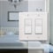 Amerelle Wall Plate, Number of Gangs: 2 gang Stamped Steel, White 149RRW - alternate 3